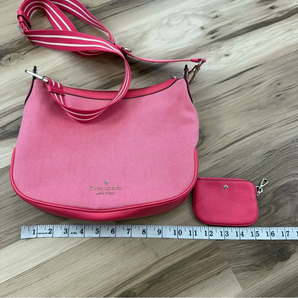 Kate Spade Vibrant Pink Crossbody Bag with Coin Pouch - Picture 11 of 14